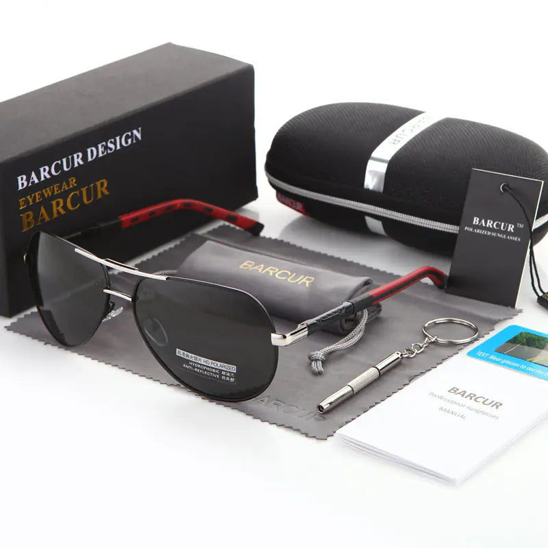 Classic Polarized Sunglasses for Men - BARCUR Design