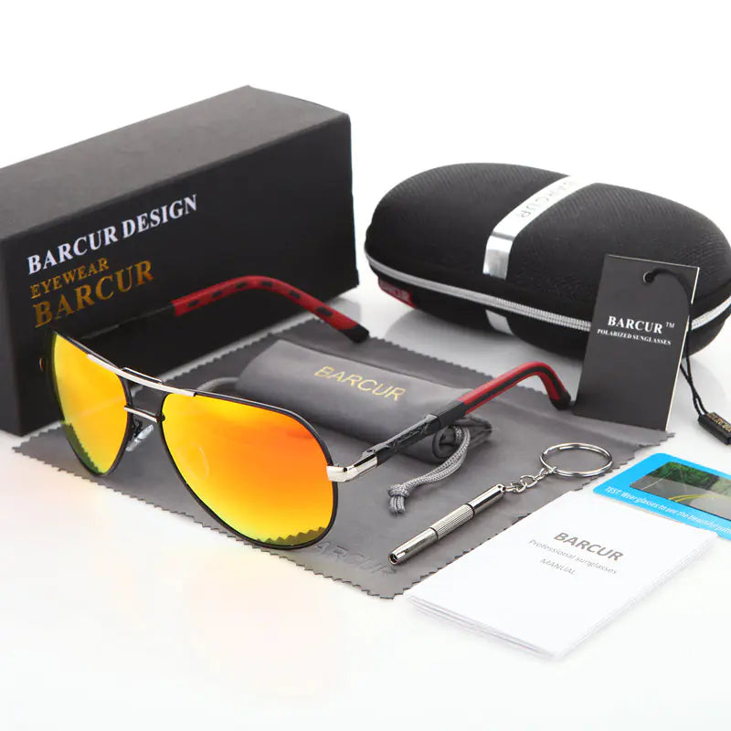 Classic Polarized Sunglasses for Men - BARCUR Design