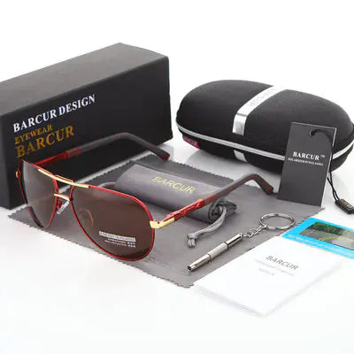 Classic Polarized Sunglasses for Men - BARCUR Design