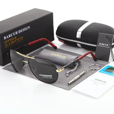 Classic Polarized Sunglasses for Men - BARCUR Design
