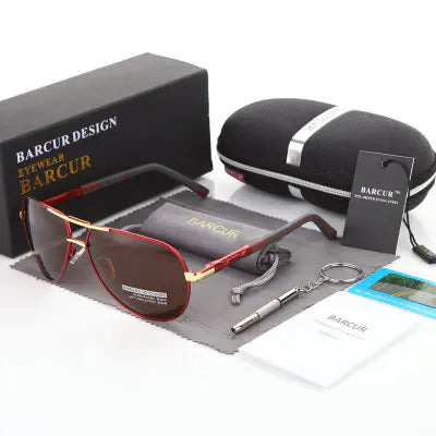Classic Polarized Sunglasses for Men - BARCUR Design